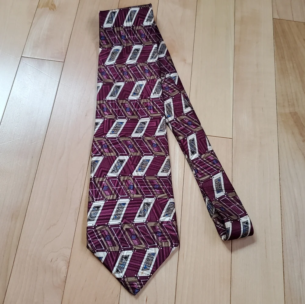 Henry Grethel Purple‎ Silk Tie